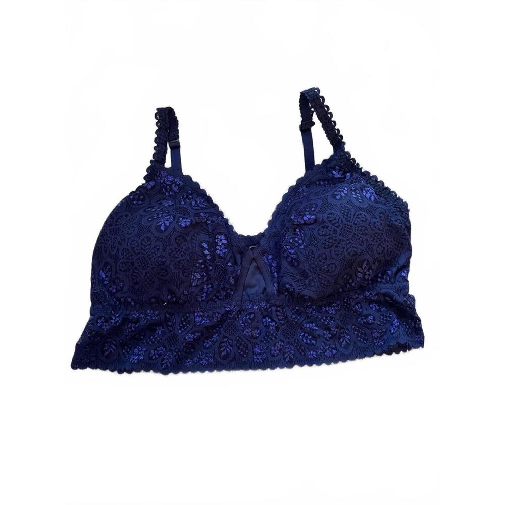 Aerie Navy Lace Bralette XXL